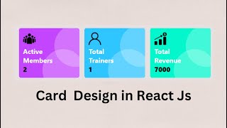 Simple Card Design in React js || React Js