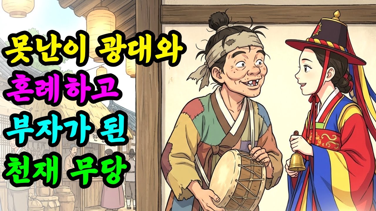 광대를 남편으로 들이고 부자가 된 천재 여자 무당 | 야담 | 민담 |설화 | 전설 | 오디오북