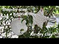Air-dry clay coral tree decorations tutorial.
