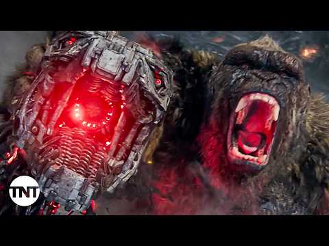 Kong and Godzilla Fight Mechagodzilla | Watch "Godzilla vs. Kong" (2021) on TNT
