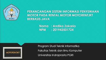 Demo Aplikasi TA UNINDRA | Sistem Informasi Rental Motor Berbasis JAVA