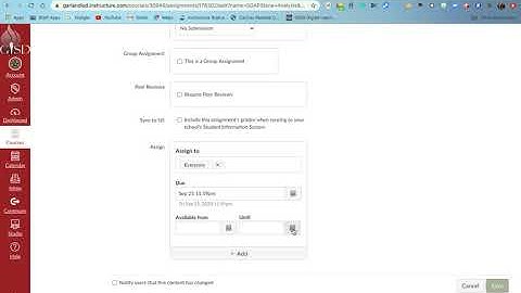Due Date Vs. Until Date in Canvas