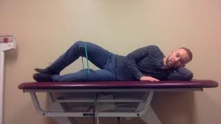 Hip Abduction/Lateral Rotation with Hip and Knee Flexion in Side-Lying