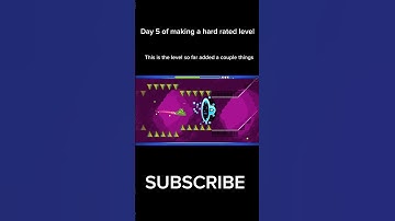 Day 5 of making a hard rated level  #geometrydash #gd