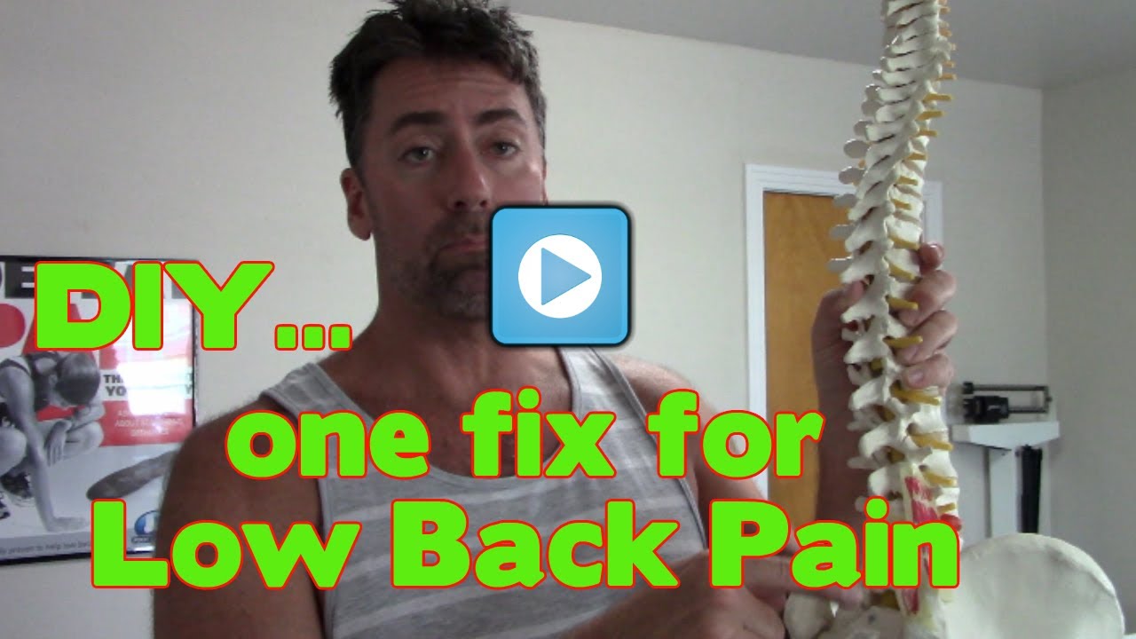 Chiropractor Lubbock, Tx  Dr. Scott Howard, showing one fix for low back pain.