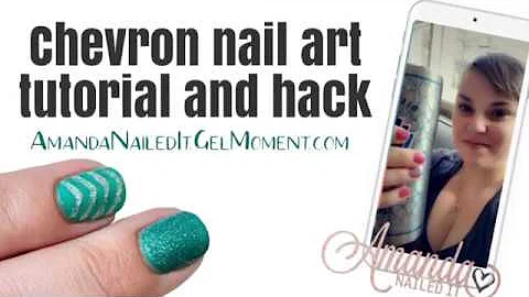 Chevron Nail Art Tutorial using a Dotting Tool, fe...
