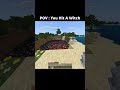 witch attack each other😱 #trendingshorts #viral #trending #minecraft