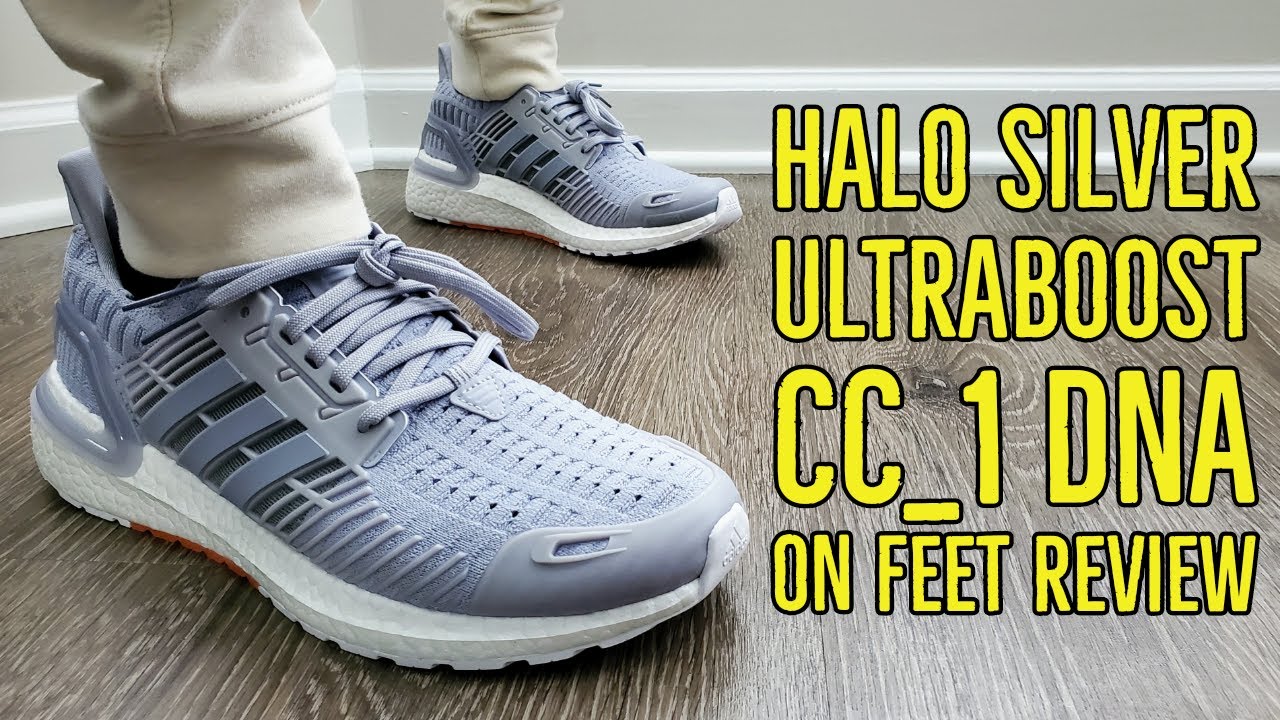 Adidas Ultraboost CC_1 DNA 'Halo Silver' On Feet Review (FZ2543) - YouTube