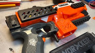 Nerf minimised and short dart Stryfe mod