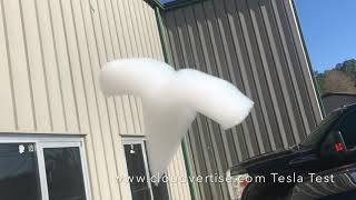 Cloudvertise® Tesla Test Floating Bubble Logo