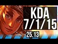 TALIYAH vs TWISTED FATE (MID) | 7/1/15, Rank 13 Taliyah | KR Challenger | 25.13