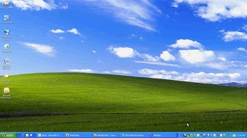 Windows XP default screen for 1 hour