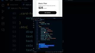 How to Create Basic Plan Pricing Card | #shorts