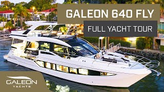 Galeon 640 FLY | Large Flybridge Yacht Tour by a Professional Yacht Broker | Available in the UK