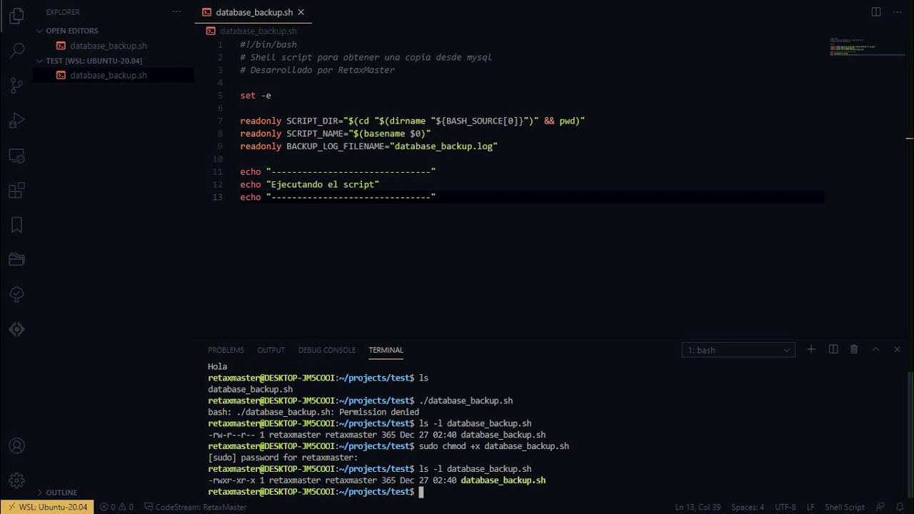 Crea una copia de seguridad de tu base de datos de forma automática en AWS | Shell Script