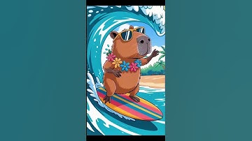 Funny capybara #ai #aivideogenerator #capybara #aivideo #funny