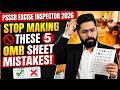 PSSSB Excise Inspector 2026 | Stop These 5 Mistakes In the OMR Sheet By Nishant Sir