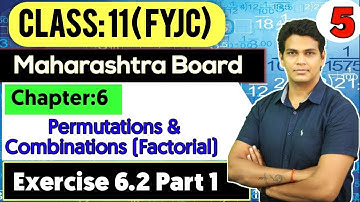 class 11 Permutation and Combination Exercise 6.2 Part 1 | Lect5 | 11th commerce maths | VSM Academy