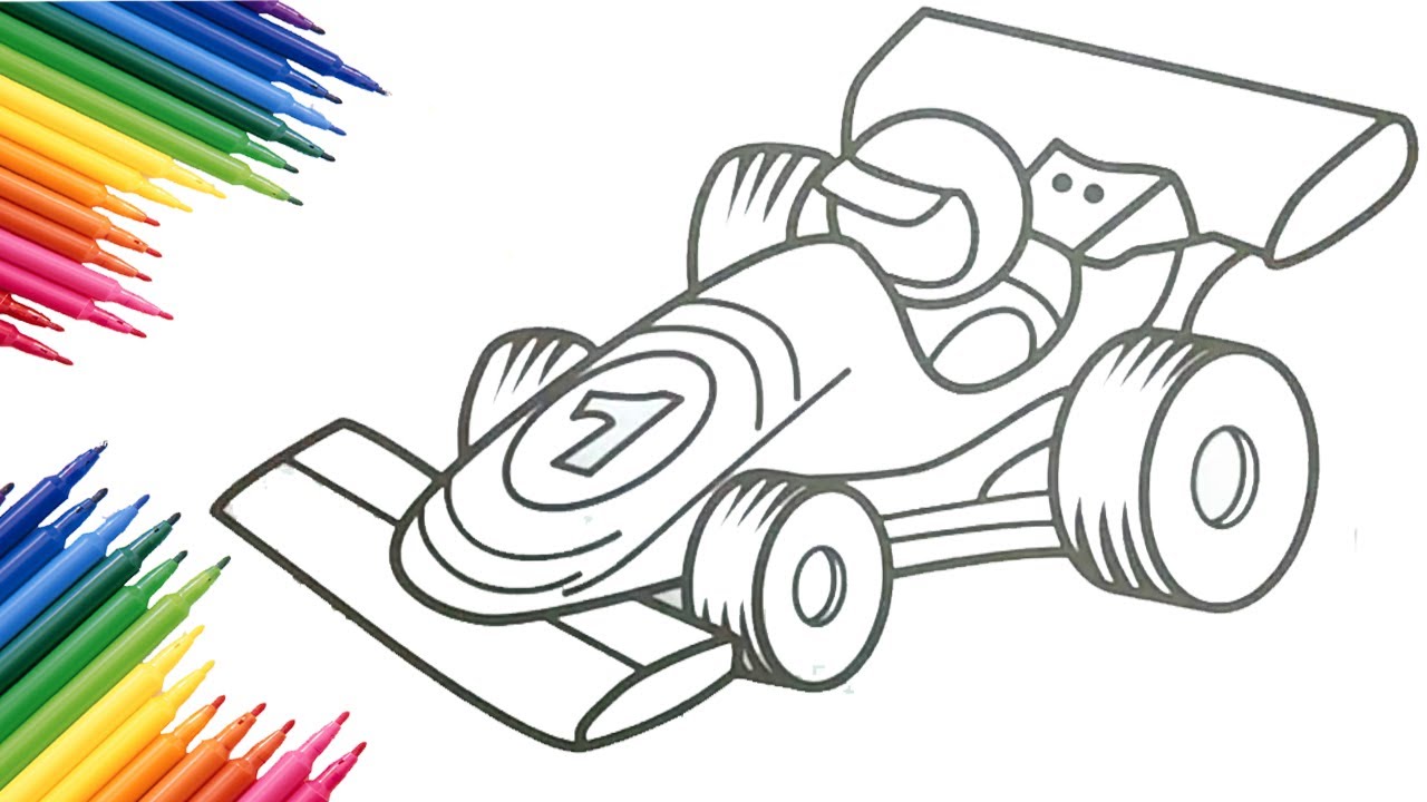 Pictures Of Sports Cars To Colour In