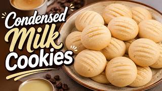 Condensed Milk Coffee Cookies | Easy 4-Ingredient Recipe