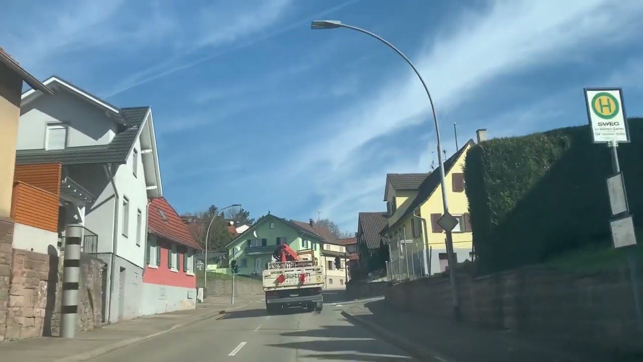 Driving through Lahr Baden-Württemberg