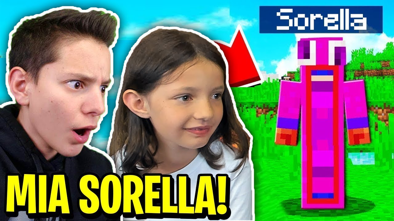 MIA SORELLA gioca a MINECRAFT per la PRIMA VOLTA! 😂 *DIVERTENTE* - YouTube