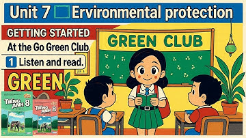 Tiếng Anh 8 Global Success | Unit 7 Environmental protection | GETTING STARTED |At the Go Green Club