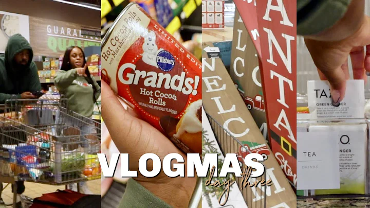 VLOGMAS DAY 3 | Huge Grocery Haul, Holiday Sweets, Fridge + Pantry Restock | ShaniceAlisha .