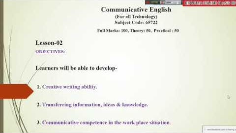 Communicative English (65722)