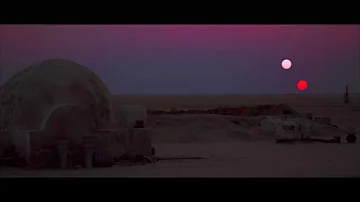 Binary sunset... from A New Hope, Star Wars: The Digital Movie Collection