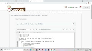 CODECHEF LONG CHALLENGE DIV 3 || Which Mixture ||Problem Code: MIXTURE