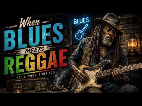 Relaxing BLUES Meets REGGAE 🌴🎸 | Vintage Blues Rock Session