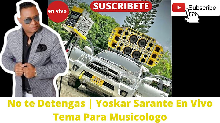 No te Detengas | (Yoskar Sarante) - En Vivo Tema Para Musicólogo