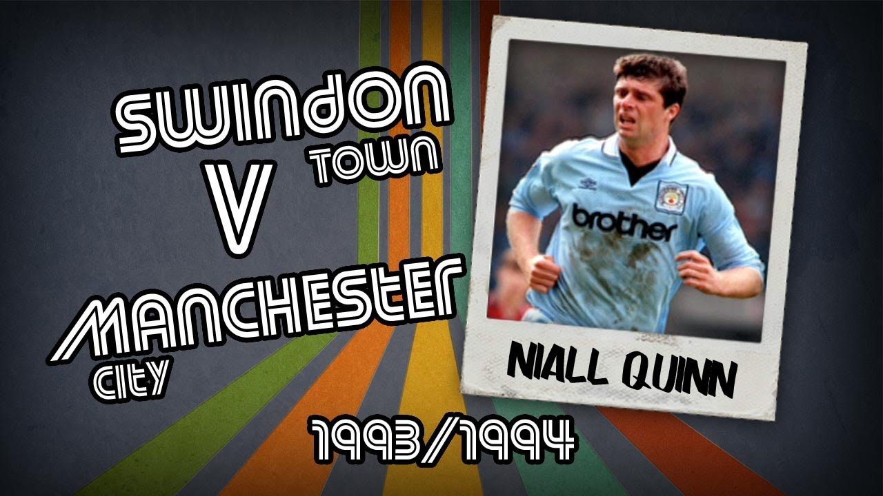 NIALL QUINN - Swindon v Man City, 93/94 | Retro Goal
