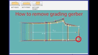 How to remove grading at gerber #gerber #sewingpatterns