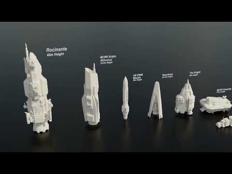 The Expanse // Ship 🚀 Size Comparison // 3D 2022
