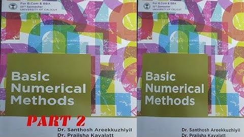 calicut university B. com&BBA3rd sem |||Basic Numerical Methods Chapter 1... PART 2