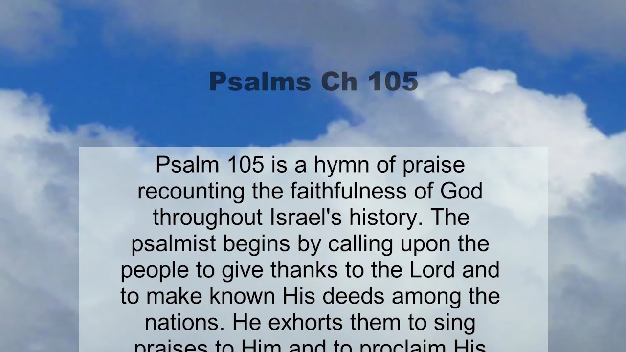 psalms-chapter-105-summary-and-read-together-youtube