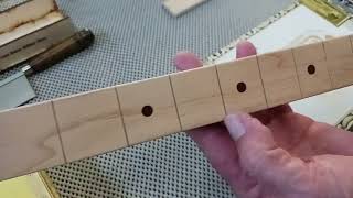 Fretting Cigar Box Guitars - Getting Started - Templates and Cutting Fret Slots
