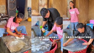 Lawu and her Chinese husband took the lead in cleaning in Tanzania 