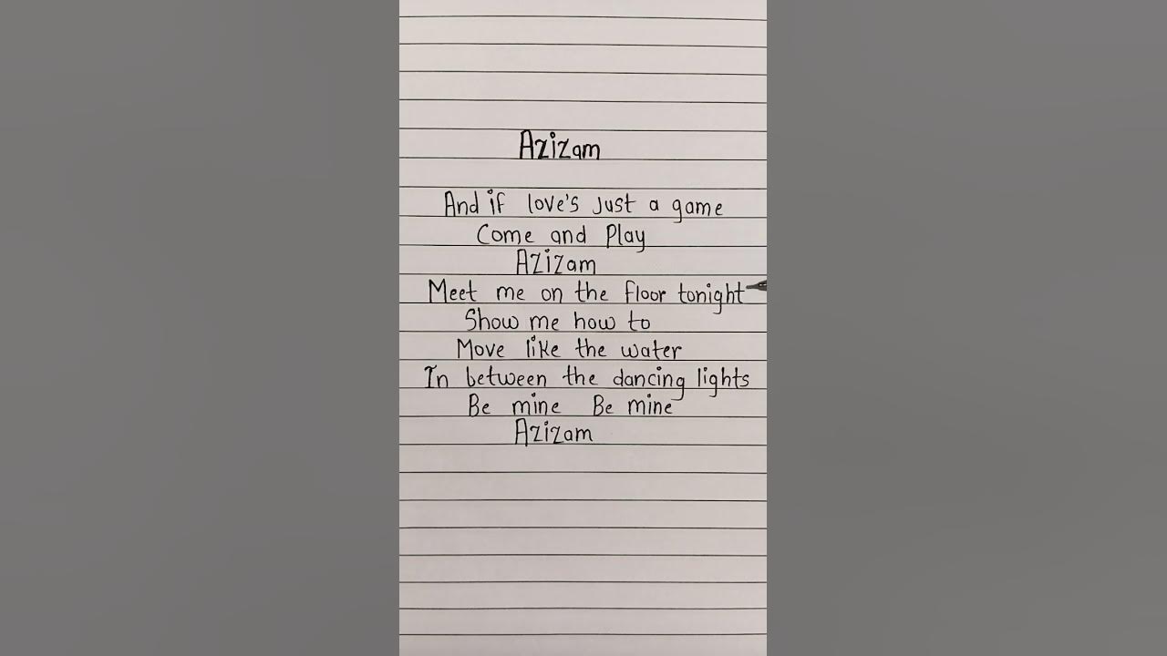 🎵 Azizam – Ed Sheeran 🎤💖 ~ @valentinamola2022 ❤️ #azizam #edsheeran #lyrics #songlyrics