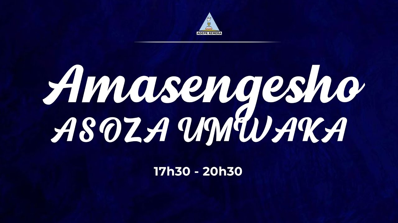 LIVE: //  AMASENGESHO ASOZA UMWAKA //ADEPR REMERA // TALIKI: 29 // Ukuboza// 2025