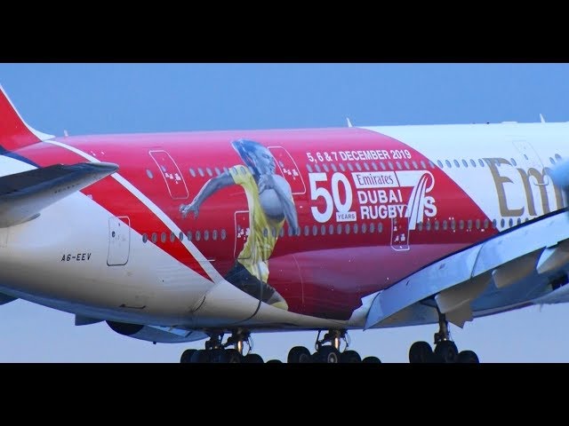 エミレーツ航空 A380-800 1/250 特別塗装(ラグビーwc) エミレーツの新塗装機、あっという間に“特別塗装機”へ衣替え