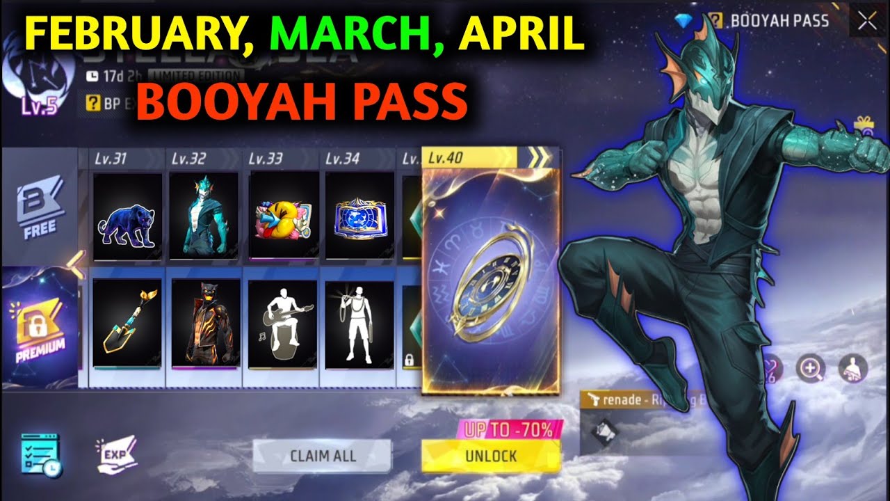 FEBRUARY, MARCH, APRIL MONTH BOOYAH PASS | NEXT BOOYAH PASS 2026 |