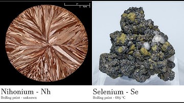 Nihonium - Nh vs Selenium - Se Comparing Element attributes Atoms