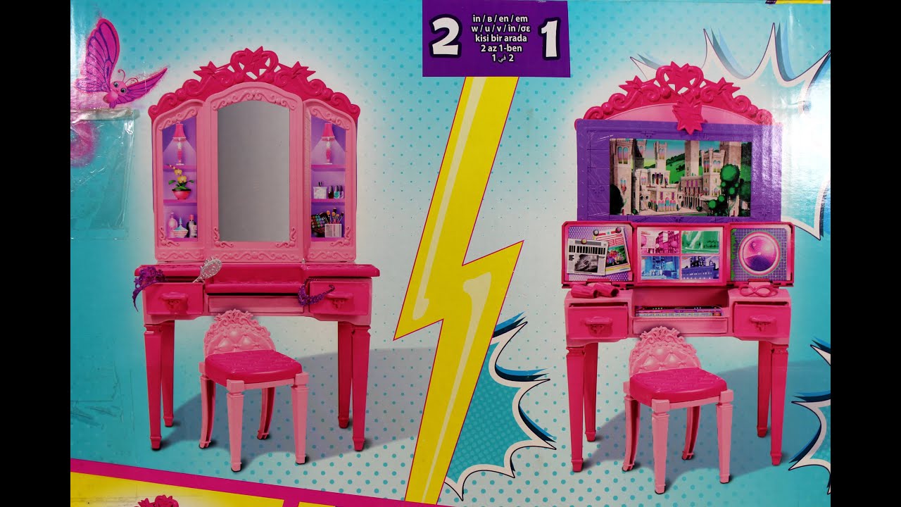 barbie vanity playset