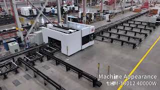 Automatic H beam Laser cutting Machine Workstation Structural Steel Production Line #acmelaser