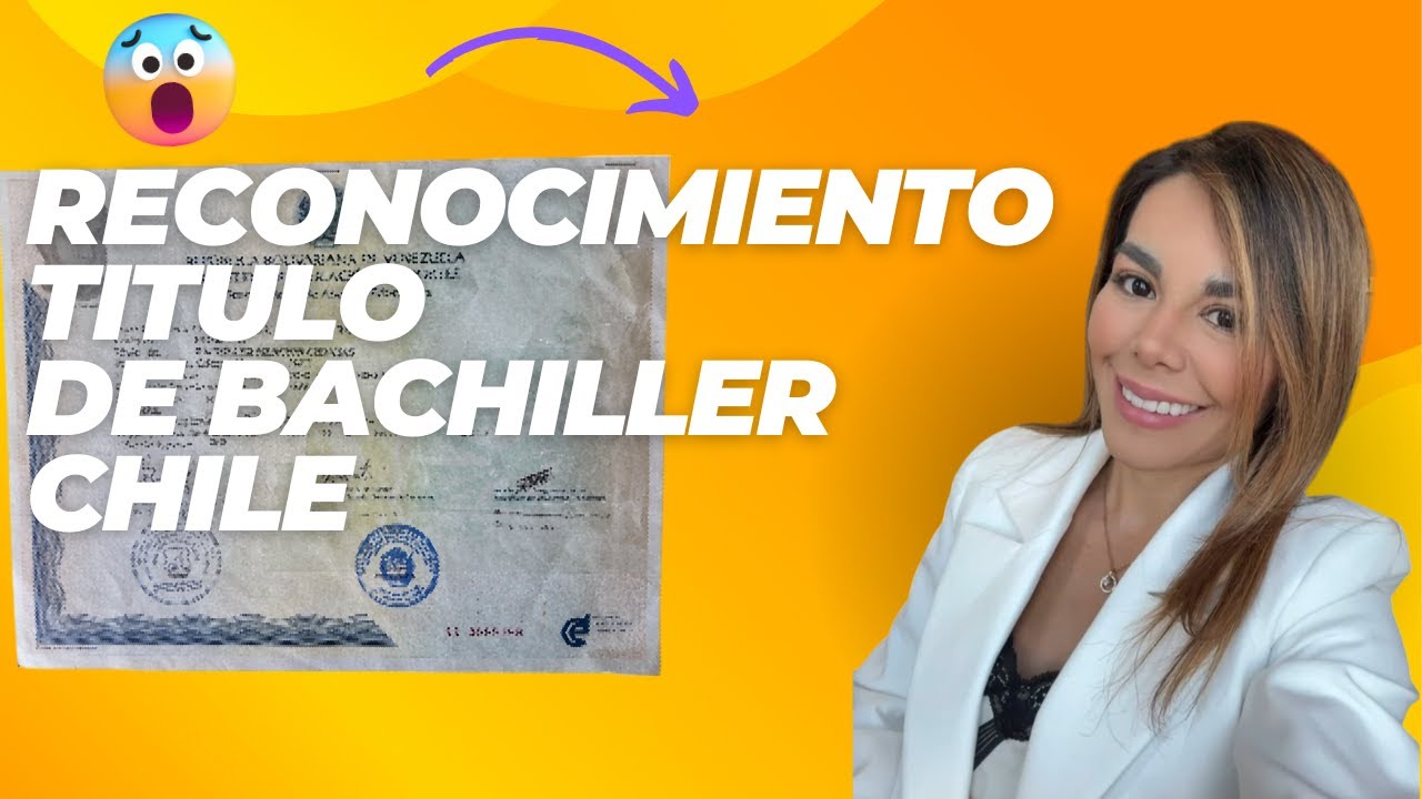 Reconocimiento de tu titulo de bachiller en chile para venezolanos ...