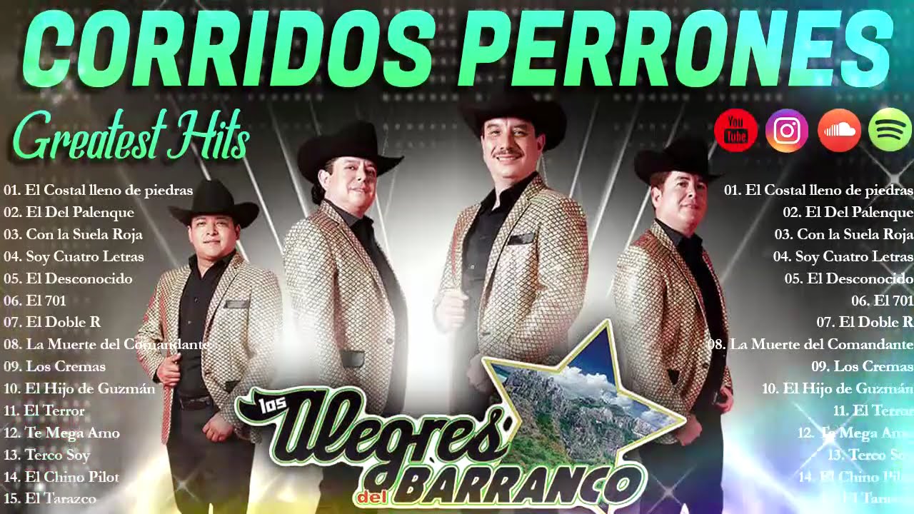 Los Alegres del Barranco Mix 2025 🔥 Puros Corridos Perrones del Rancho 🐎 Los Mejores Exitos, Vol 1