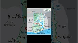 #Ghana Country Map#